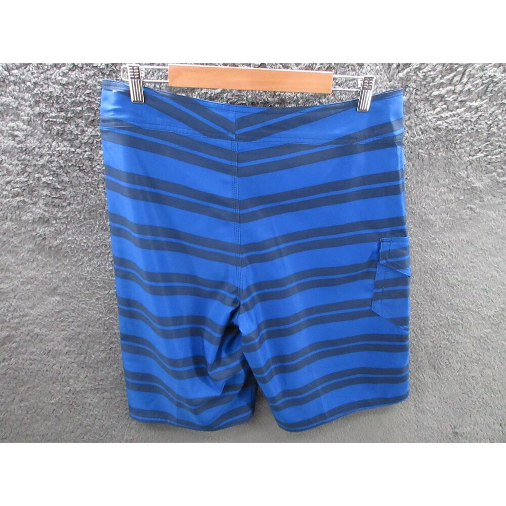 The North Face Swim Trunks Mens Sz 34 Board Shorts Blue Stripes Swimming Pockets - Picture 7 of 13